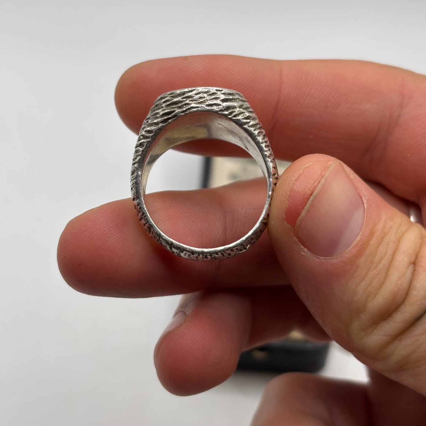 Silver Heavy Vintage Signet Ring