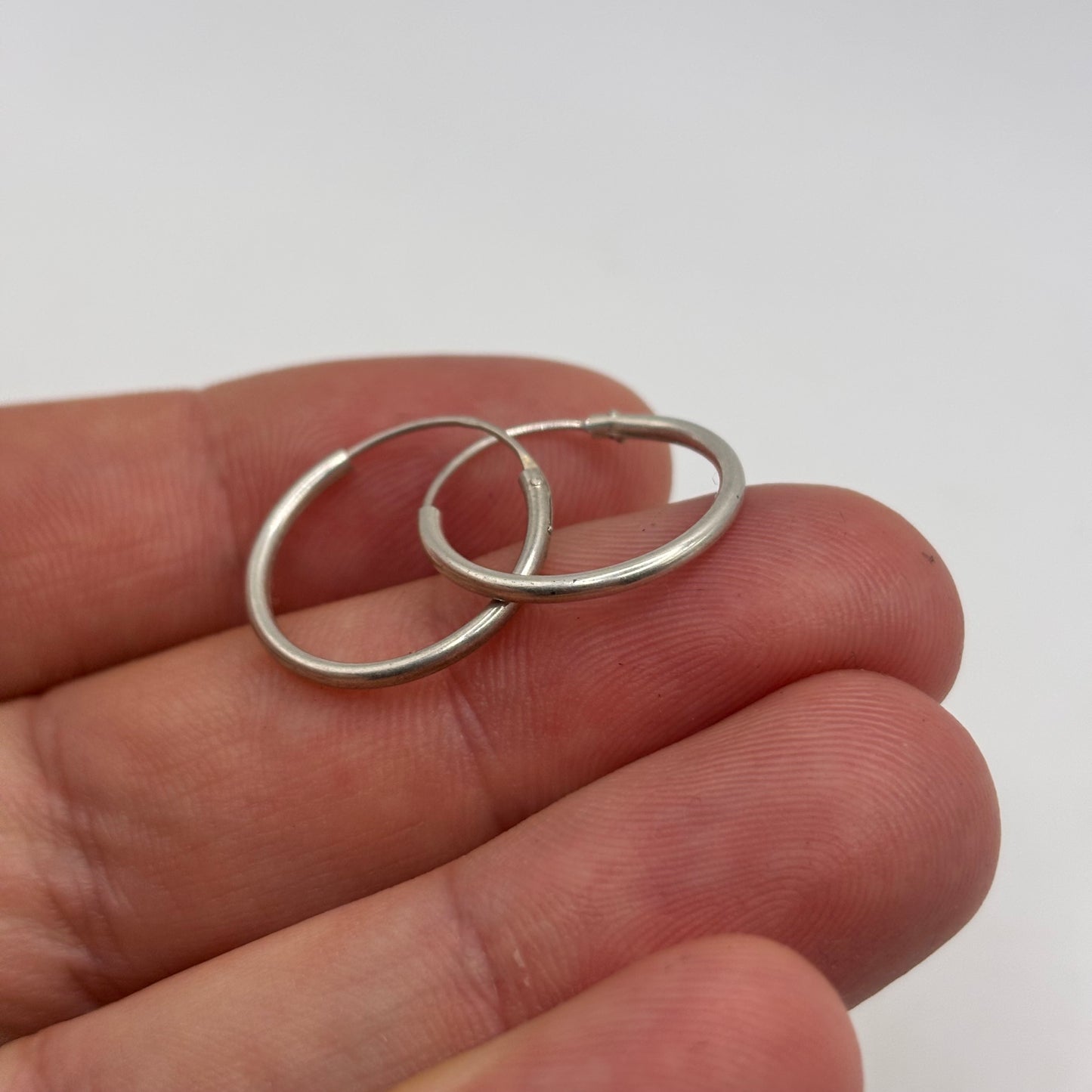 Silver 20mm Hoop Earrings