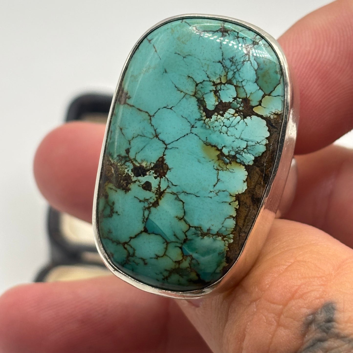 Incredible Turquoise Gypsy Silver Ring (R)