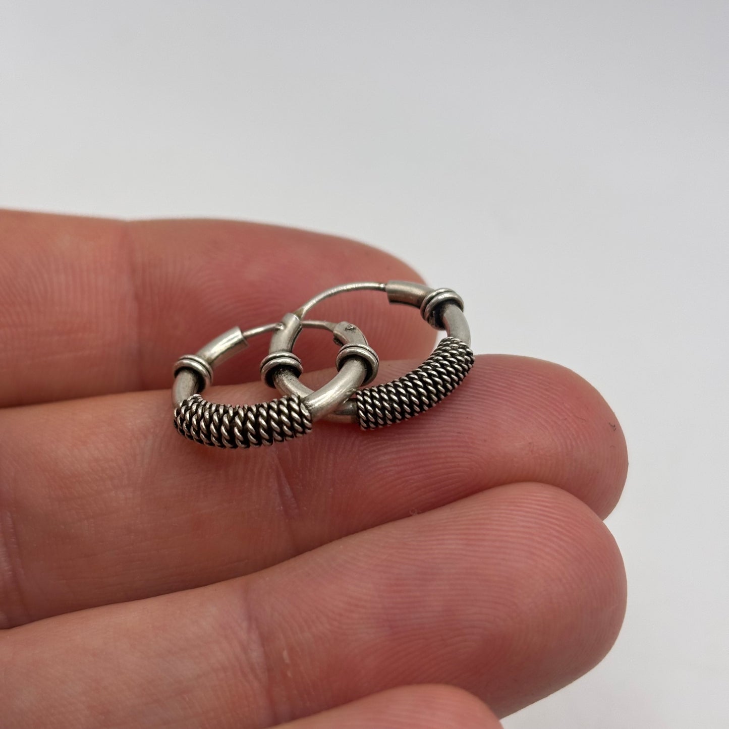 Silver 18mm Hoop Earrings
