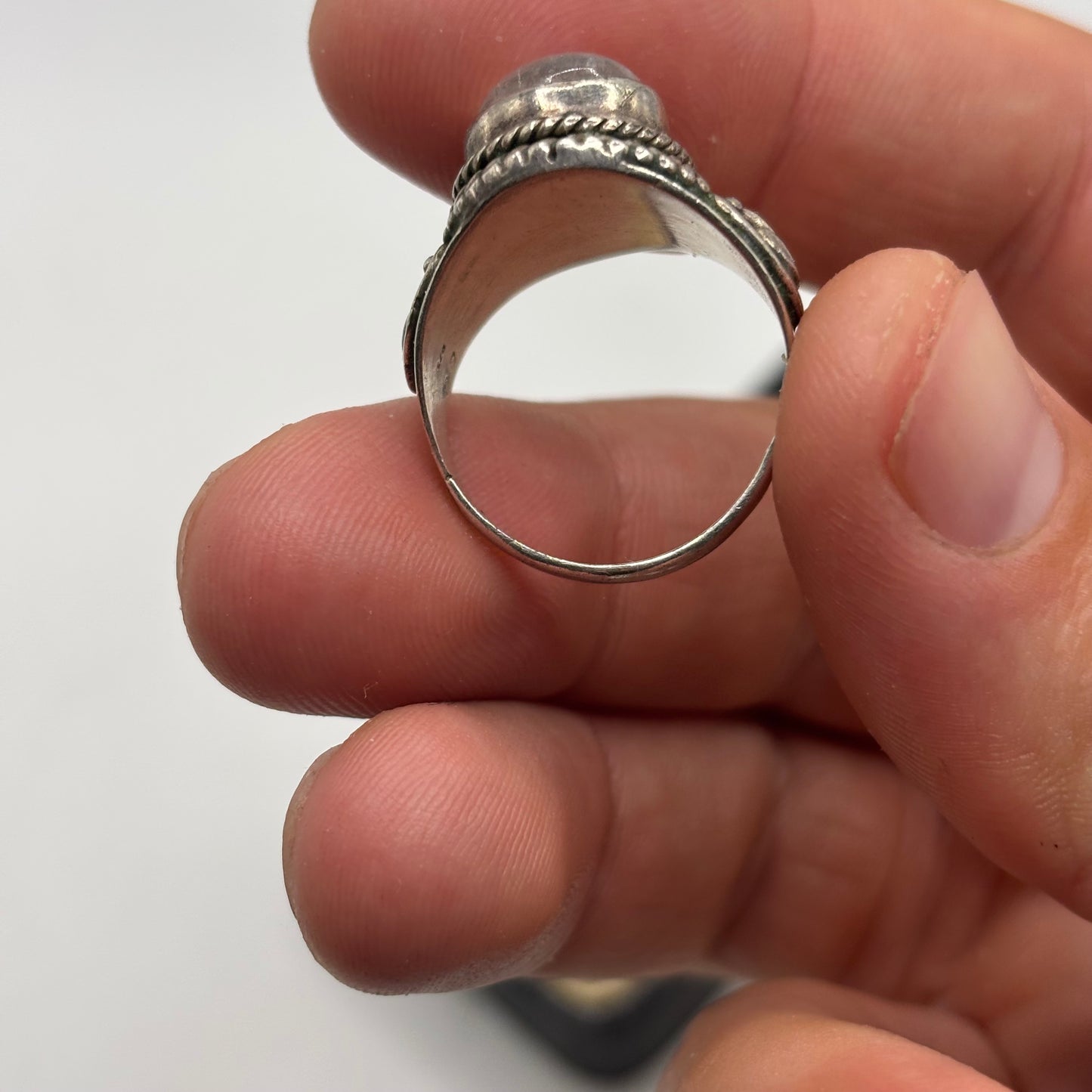 Silver Moonstone Ring (S)