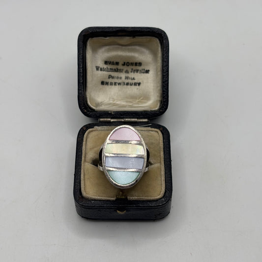 Silver Mixed Pearl Ring