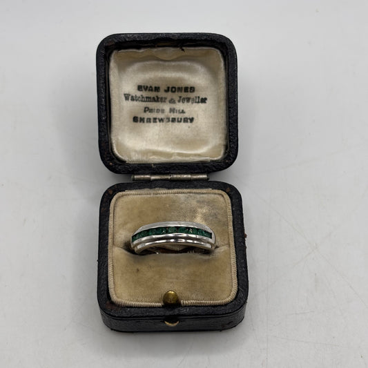 Silver Emerald Ring (N)