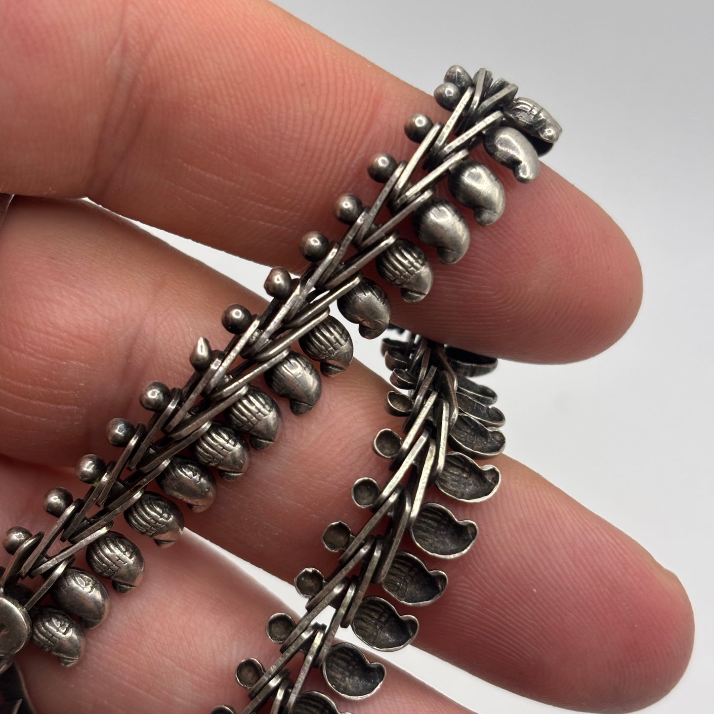 Silver 7” Vintage Indian Bracelet