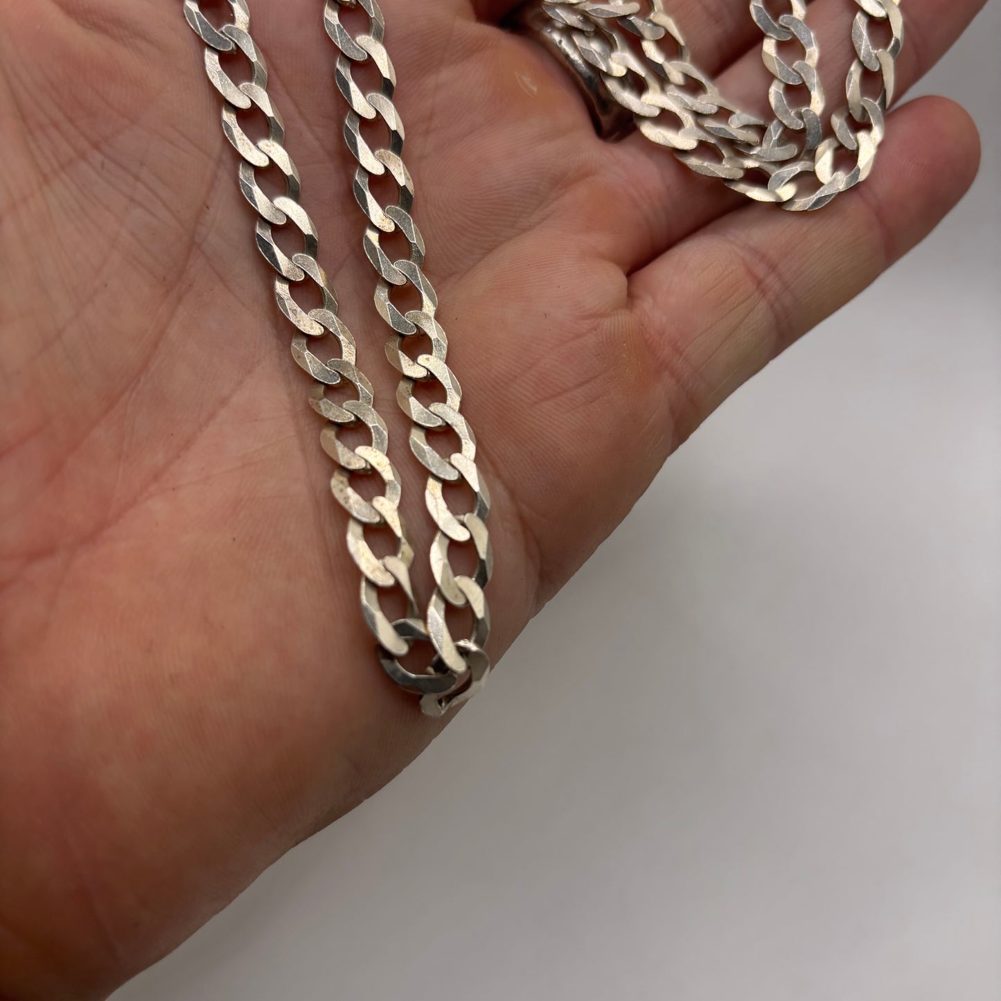 Silver 20” Curb Chain