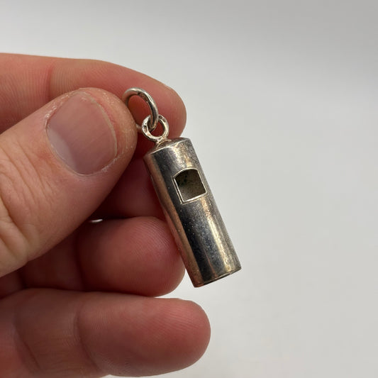 Silver Vintage Whistle Pendant