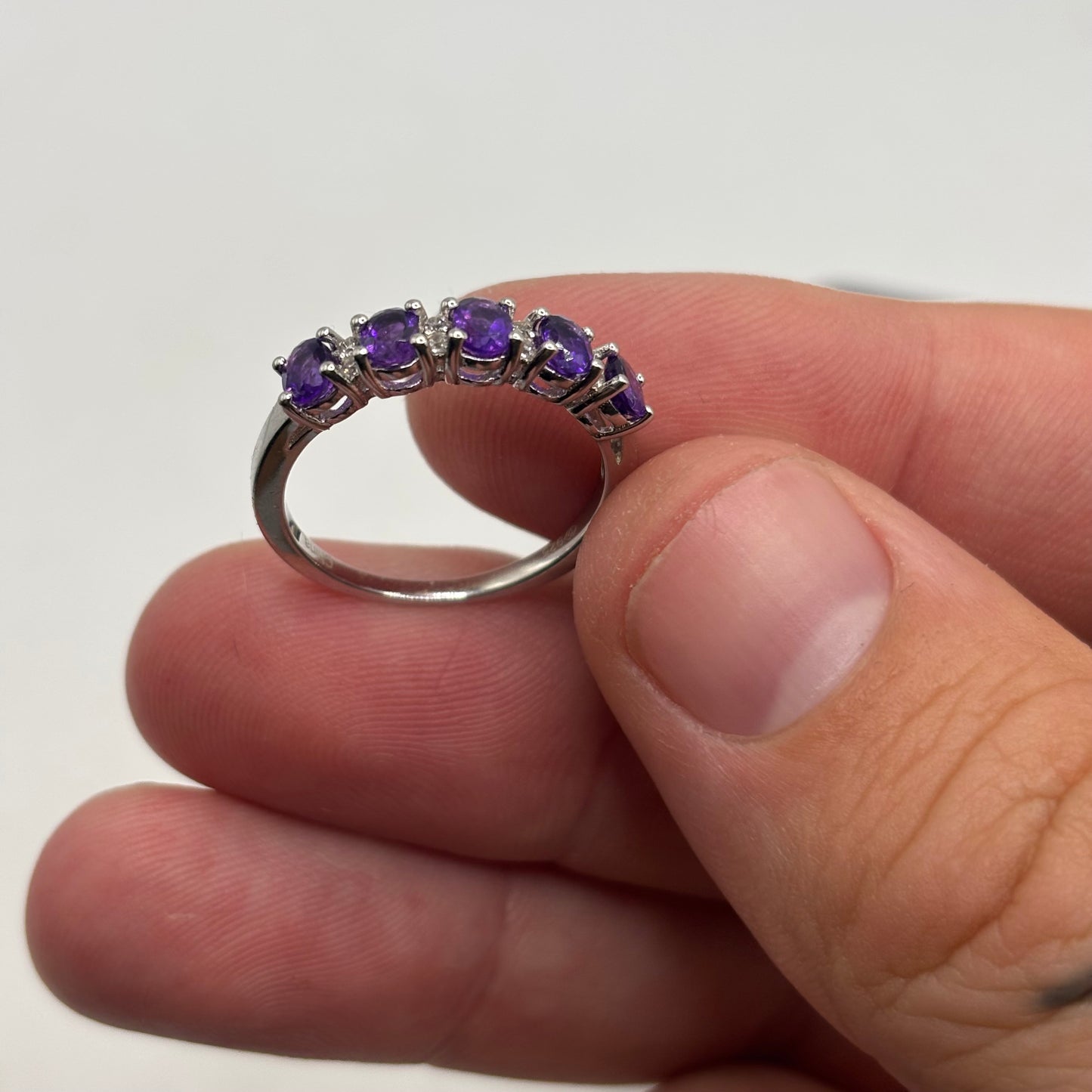 Silver Amethyst Ring (O)