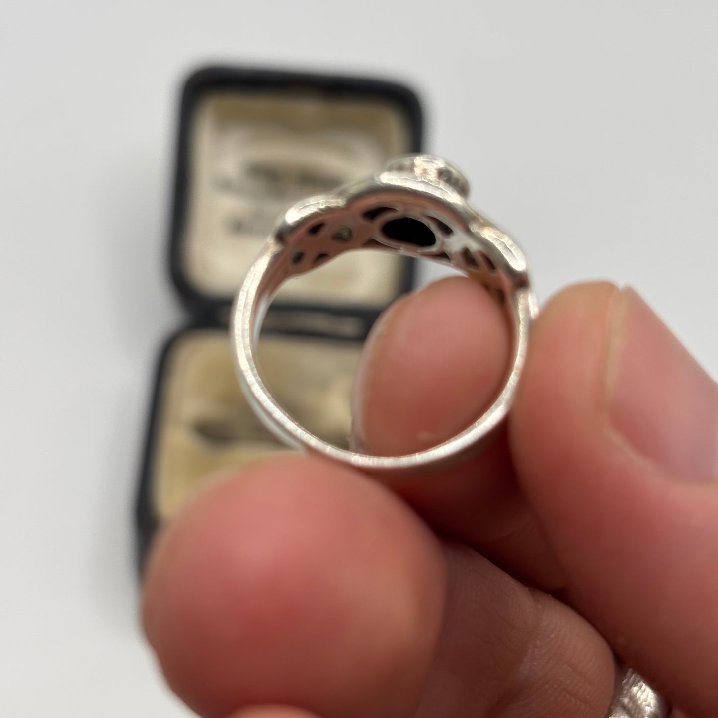Silver Onyx Ring (N)