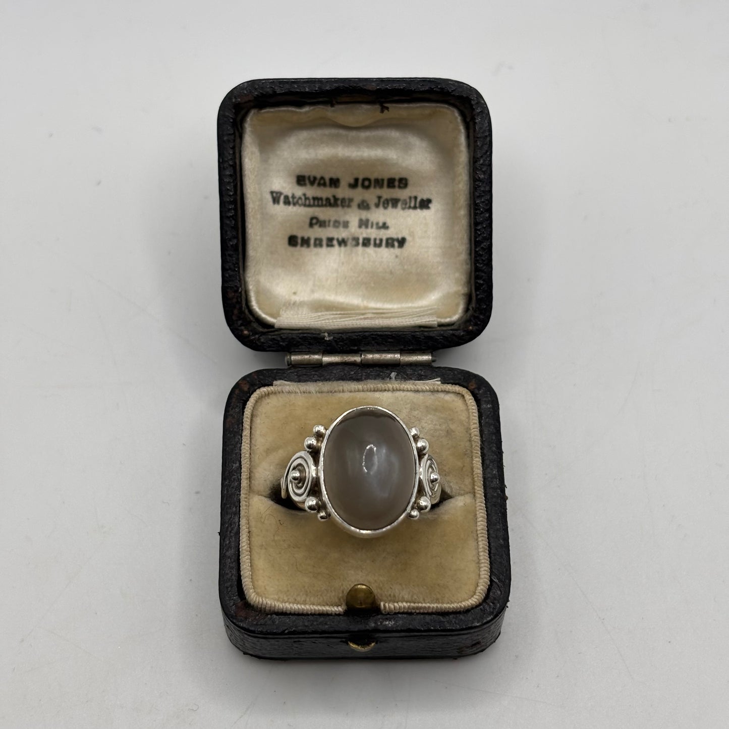 Silver Moonstone Ring