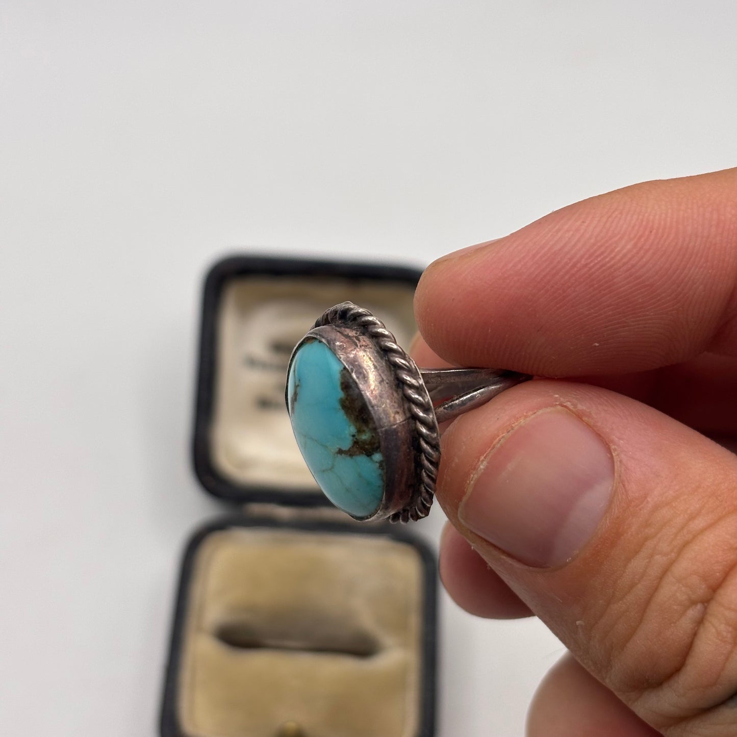 Silver Native American Turquoise Ring