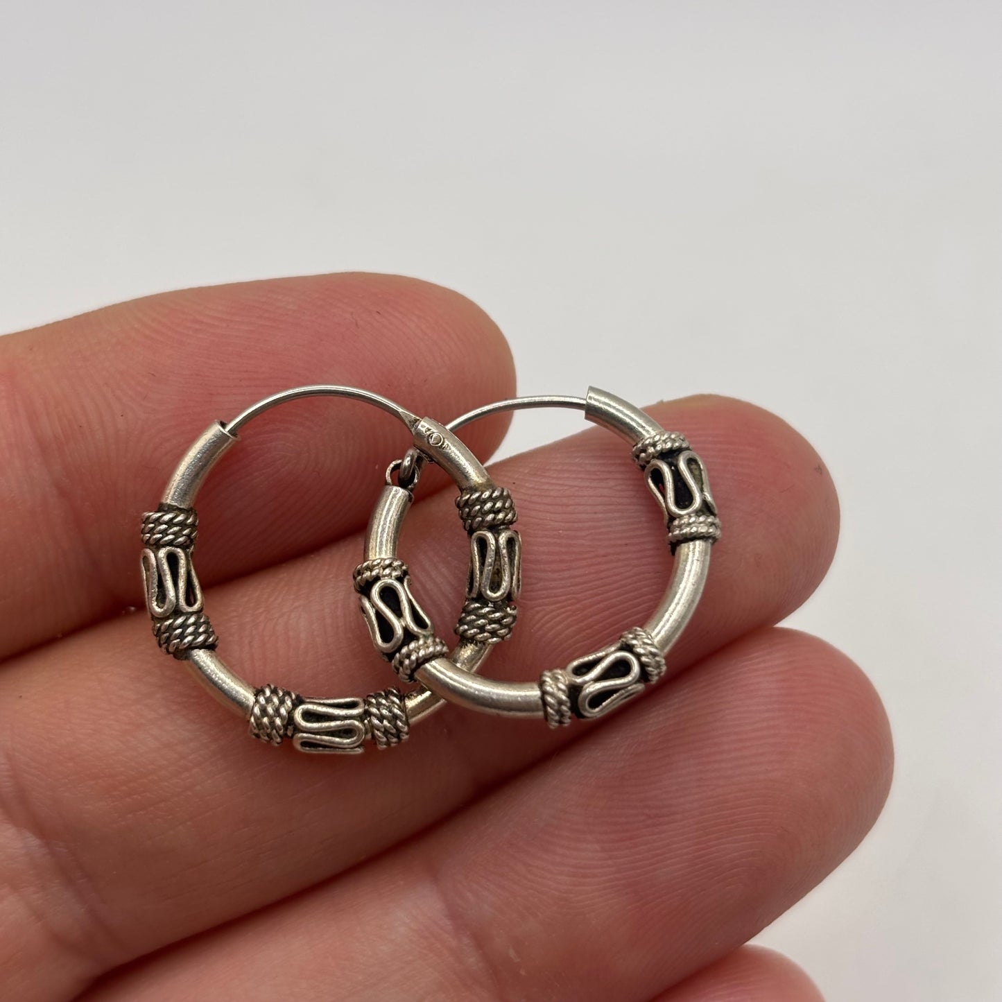 Silver 20mm Hoop Earrings