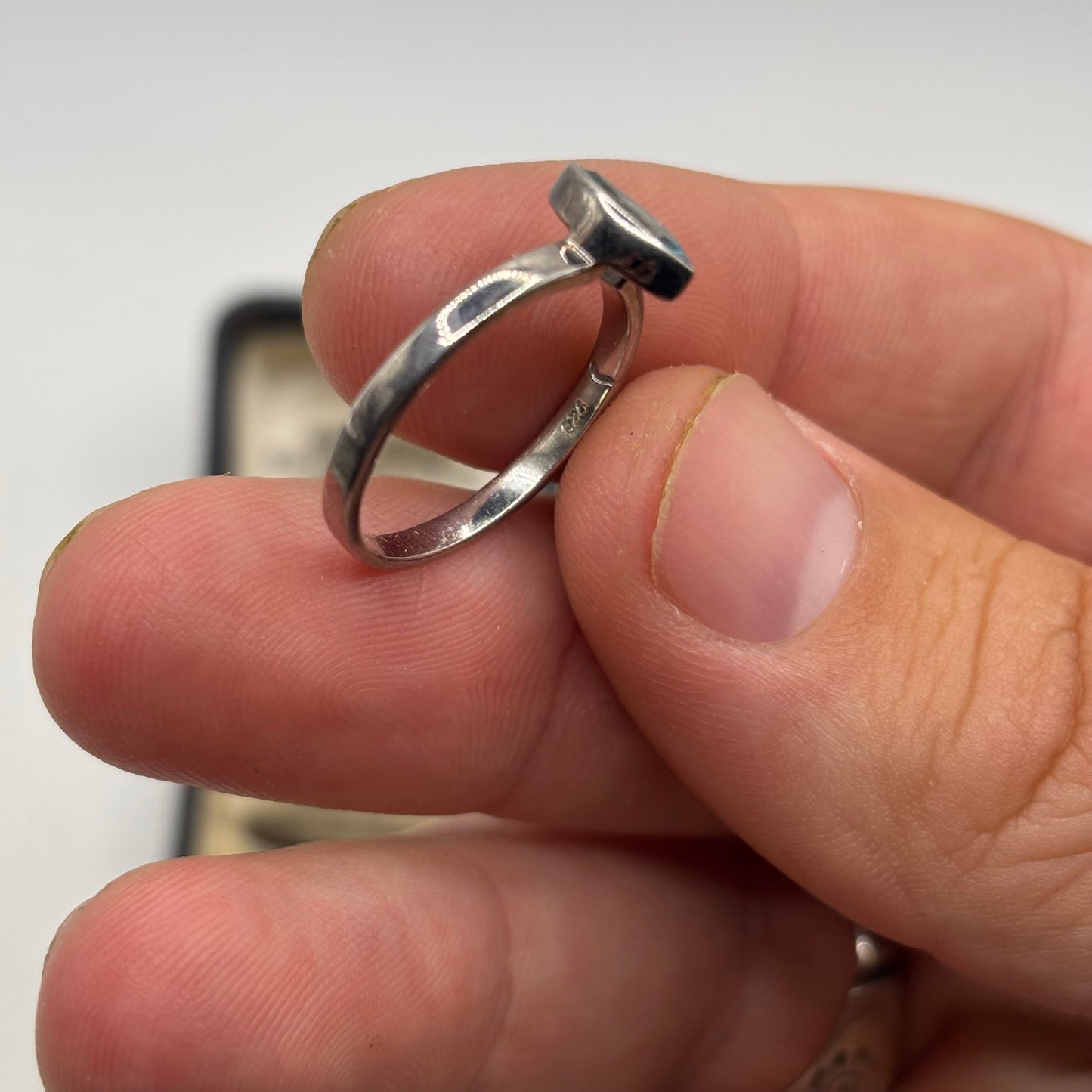 Silver Blue Topaz Ring (P)