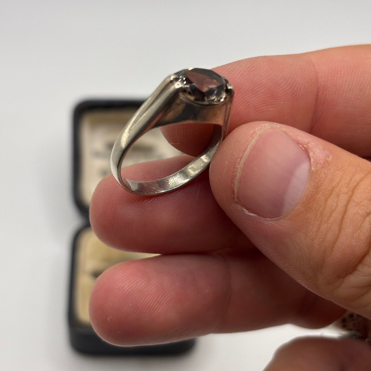 Silver Smokey Quartz Ring (Q)