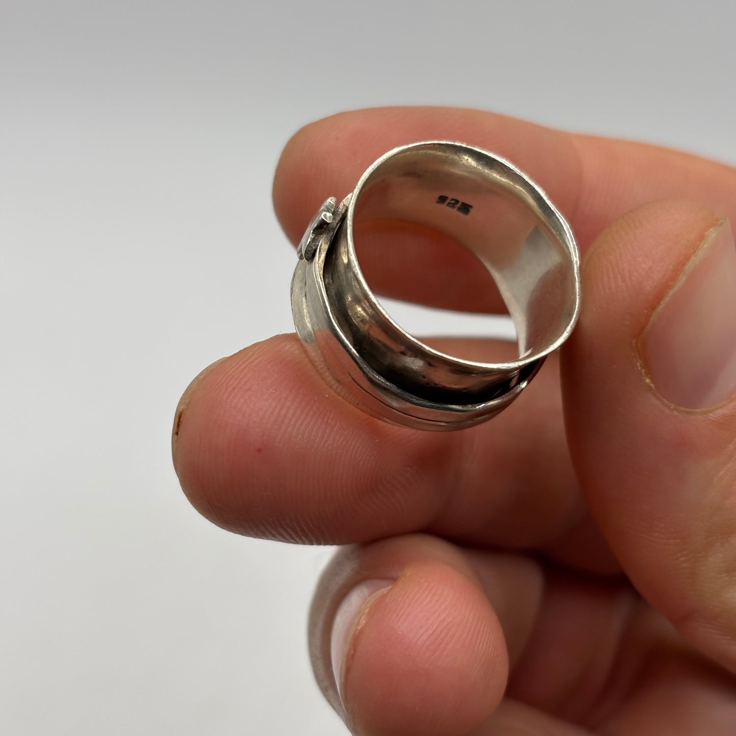 Silver Star Spinner Ring