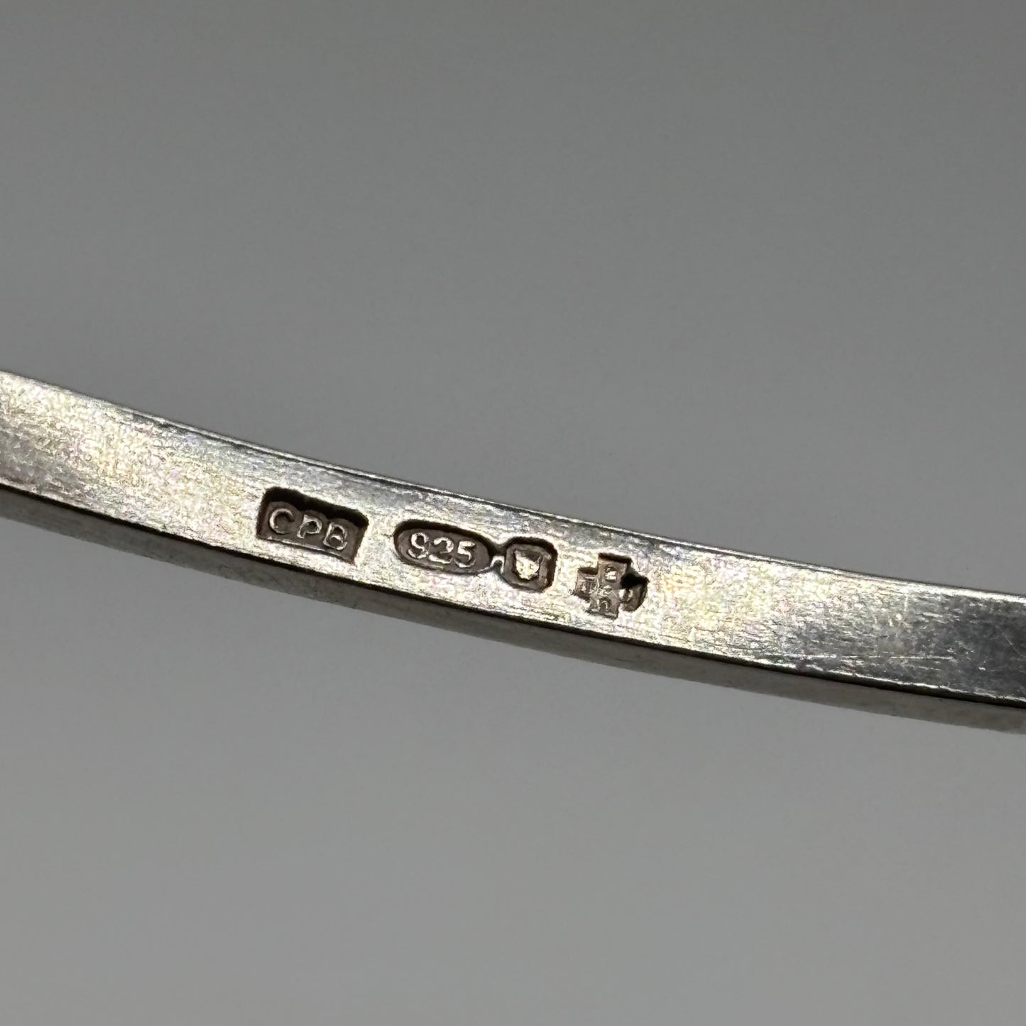 Silver Heavy Bangle (70mm)