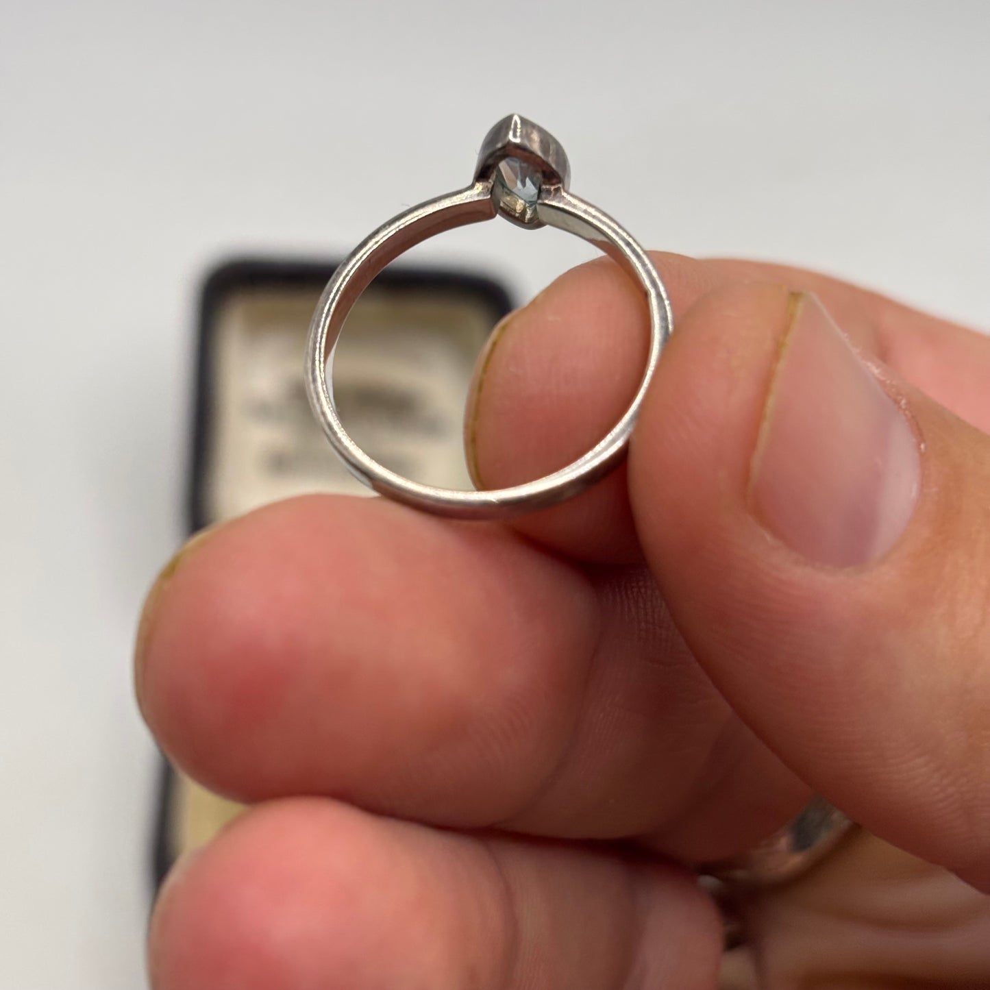 Silver Blue Topaz Ring (P)