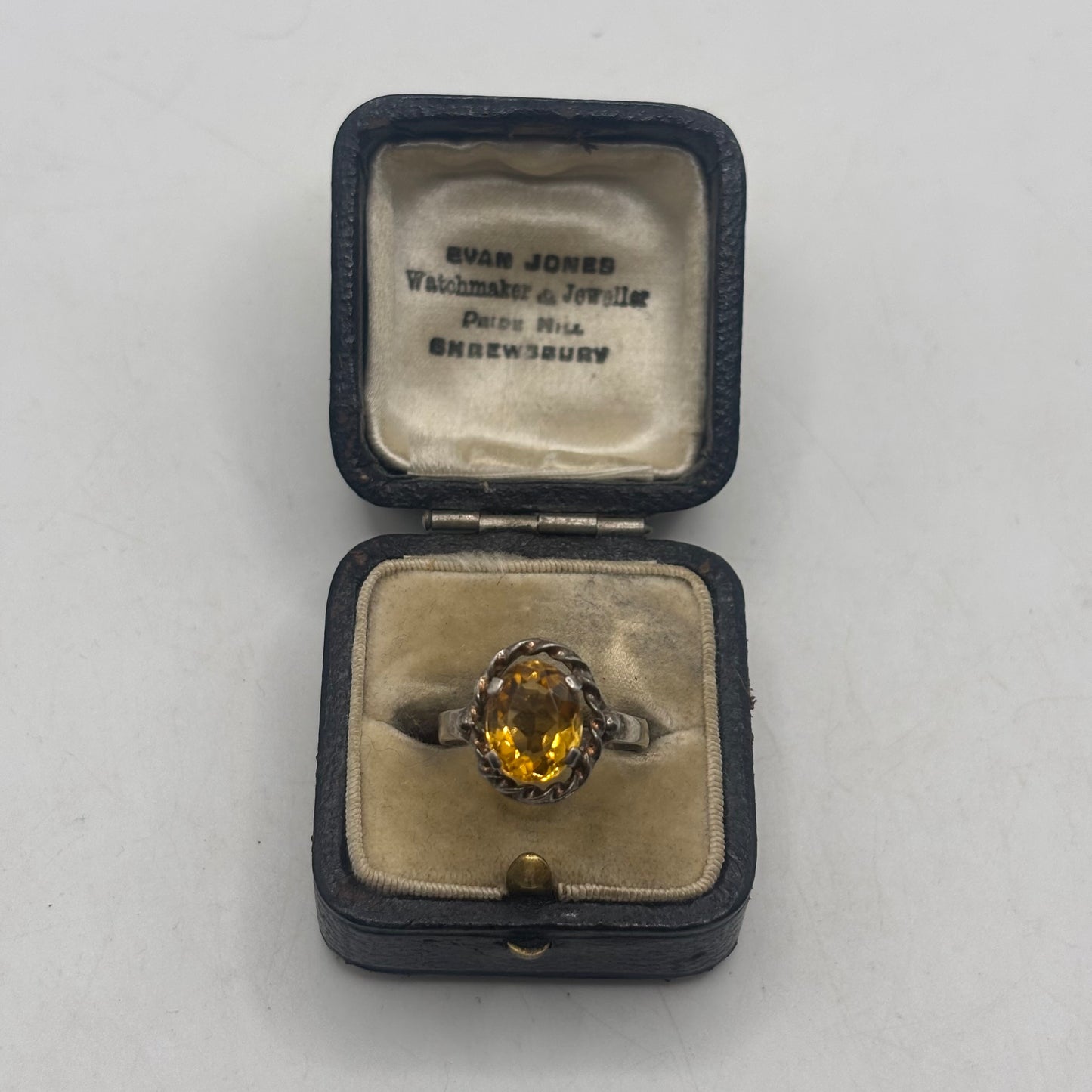 Silver Citrine Ring (N)