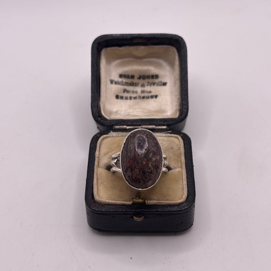 Silver Jasper Ring