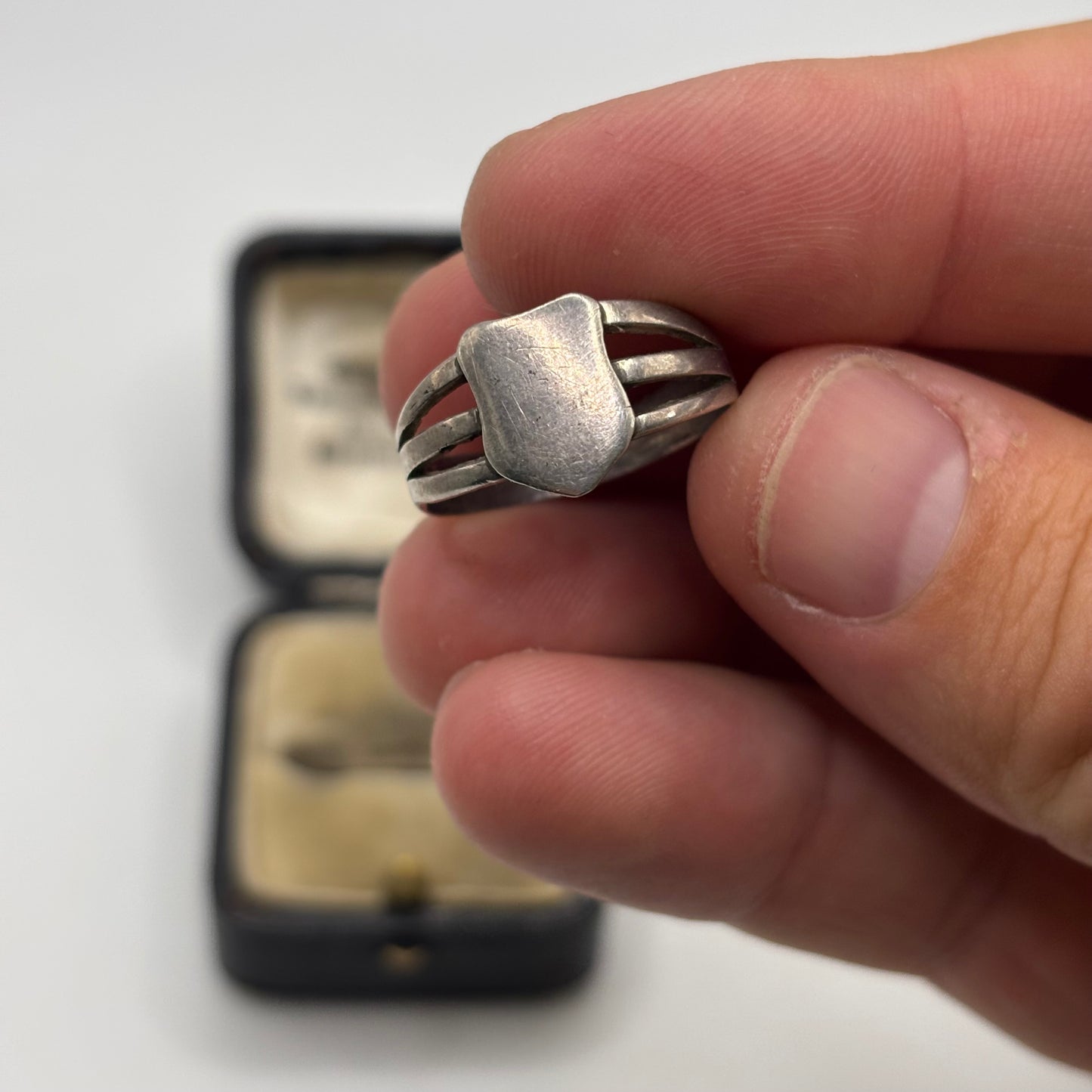 Silver Vintage Signet Ring (S)