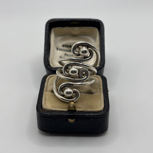 Silver Heavy Abstract Ring (P)