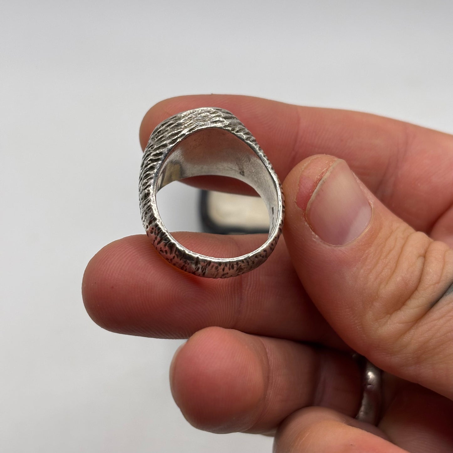 Silver Heavy Vintage Signet Ring