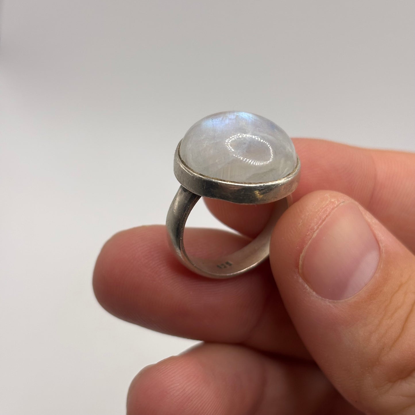 Silver Moonstone Ring (O)