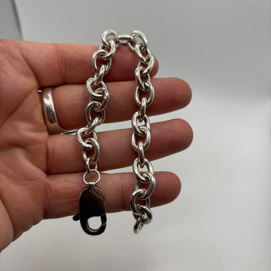 Silver 8.5” Chunky Belcher Bracelet