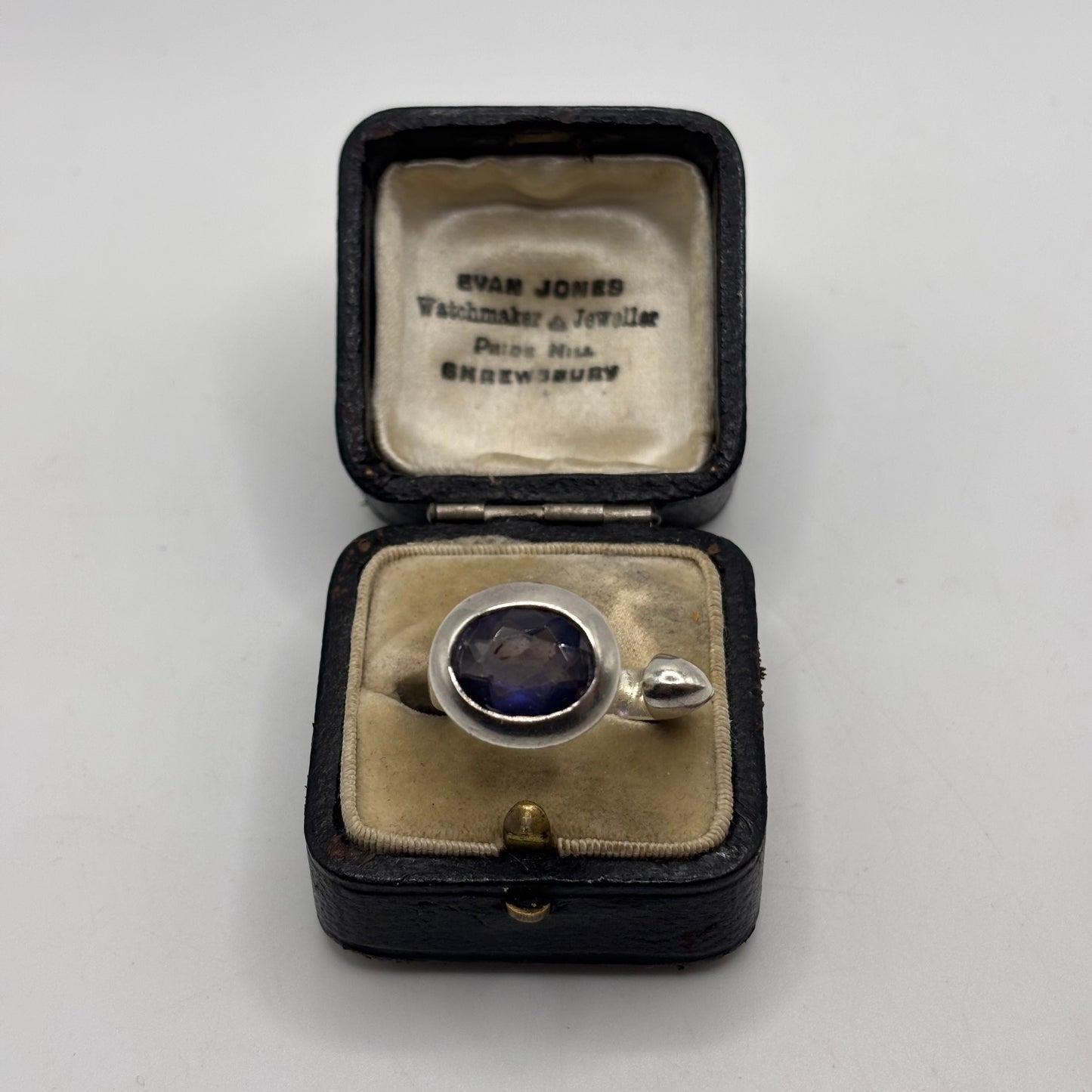 Silver Heavy Iolite Ring (L)
