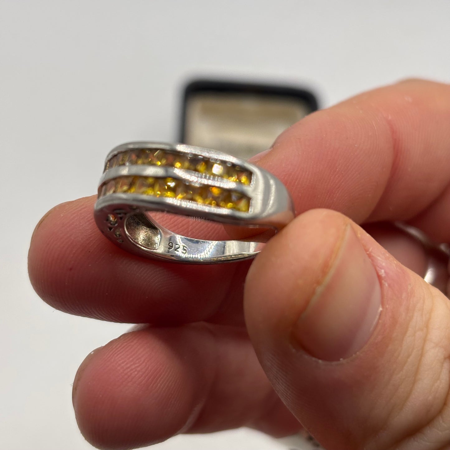 Silver Citrine Ring (O)
