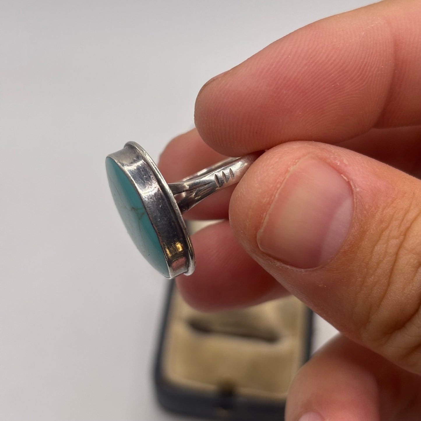 Silver Turquoise Ring (M)