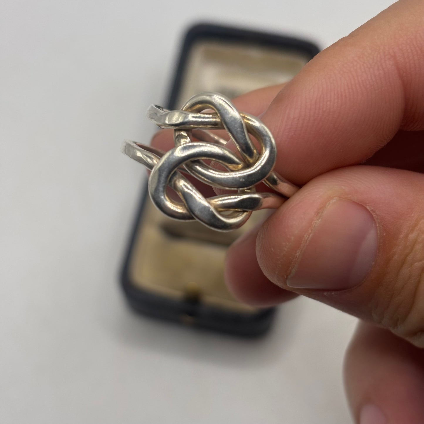 Silver Vintage Double Knot Ring (W)