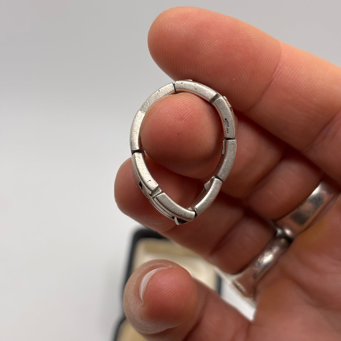 Silver Chain Link Ring