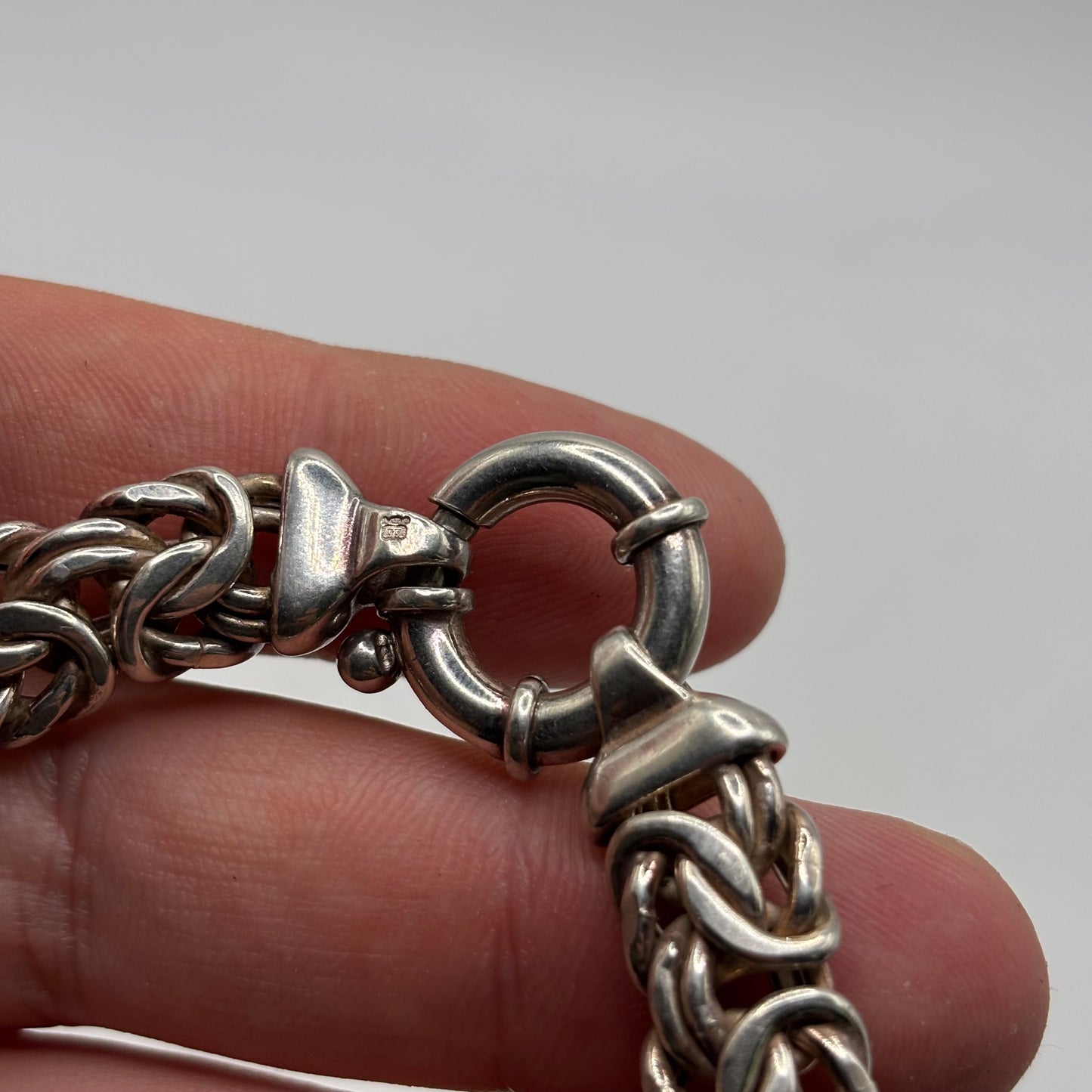 Silver 7.5” Byzantine Bracelet