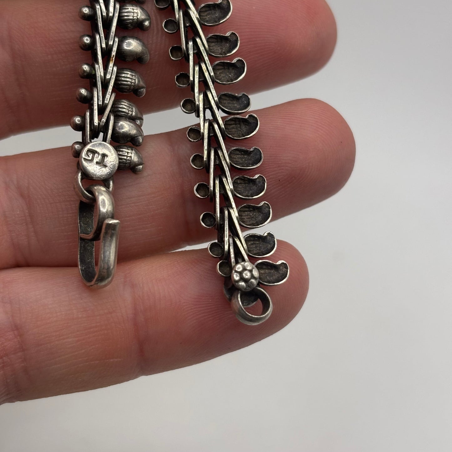 Silver 7” Vintage Indian Bracelet