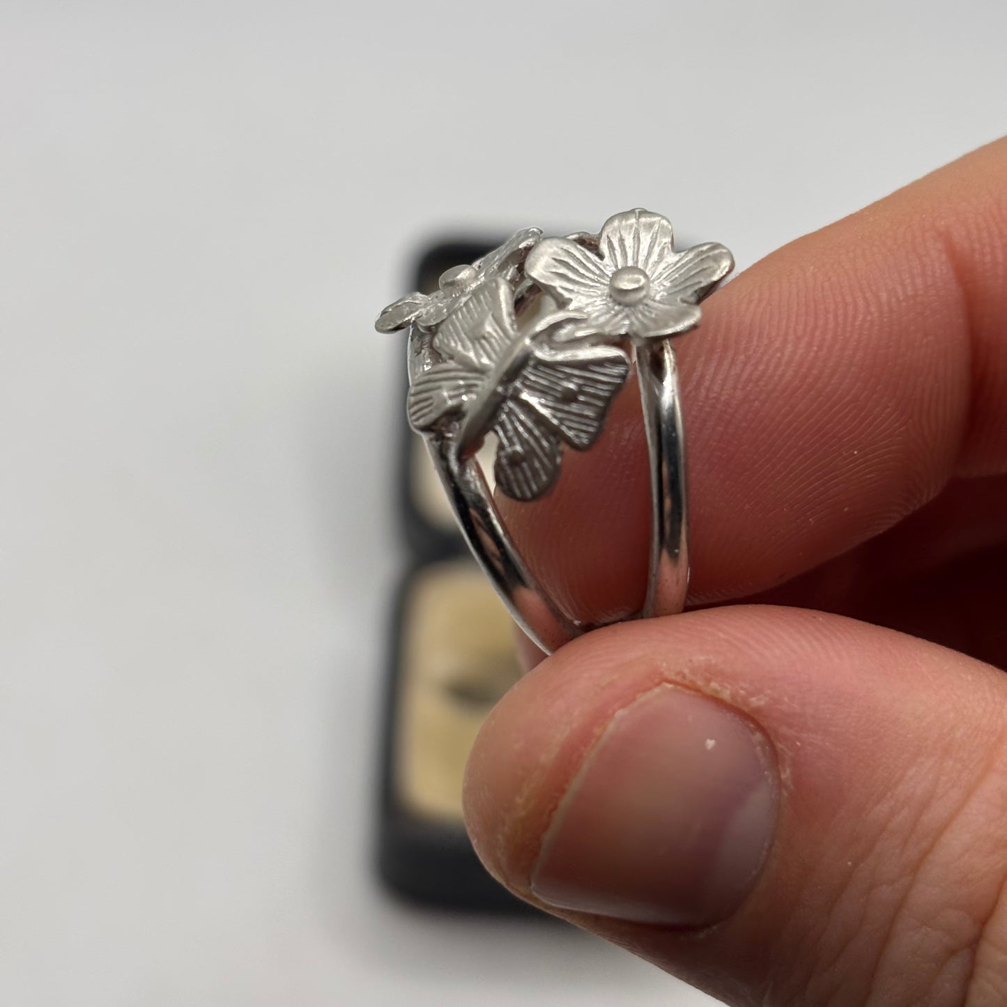 Silver Flower Ring