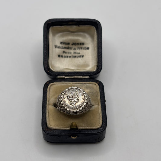 Silver Liberty Head Ring (M)