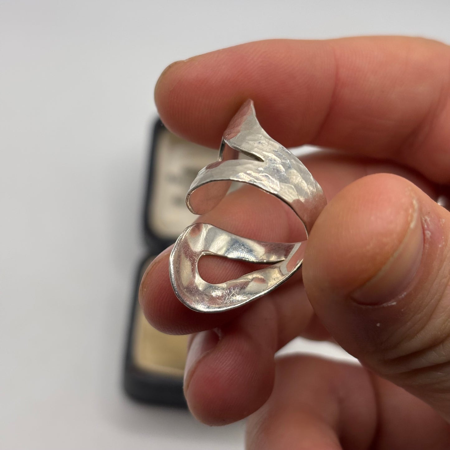 Silver Hammered Ring