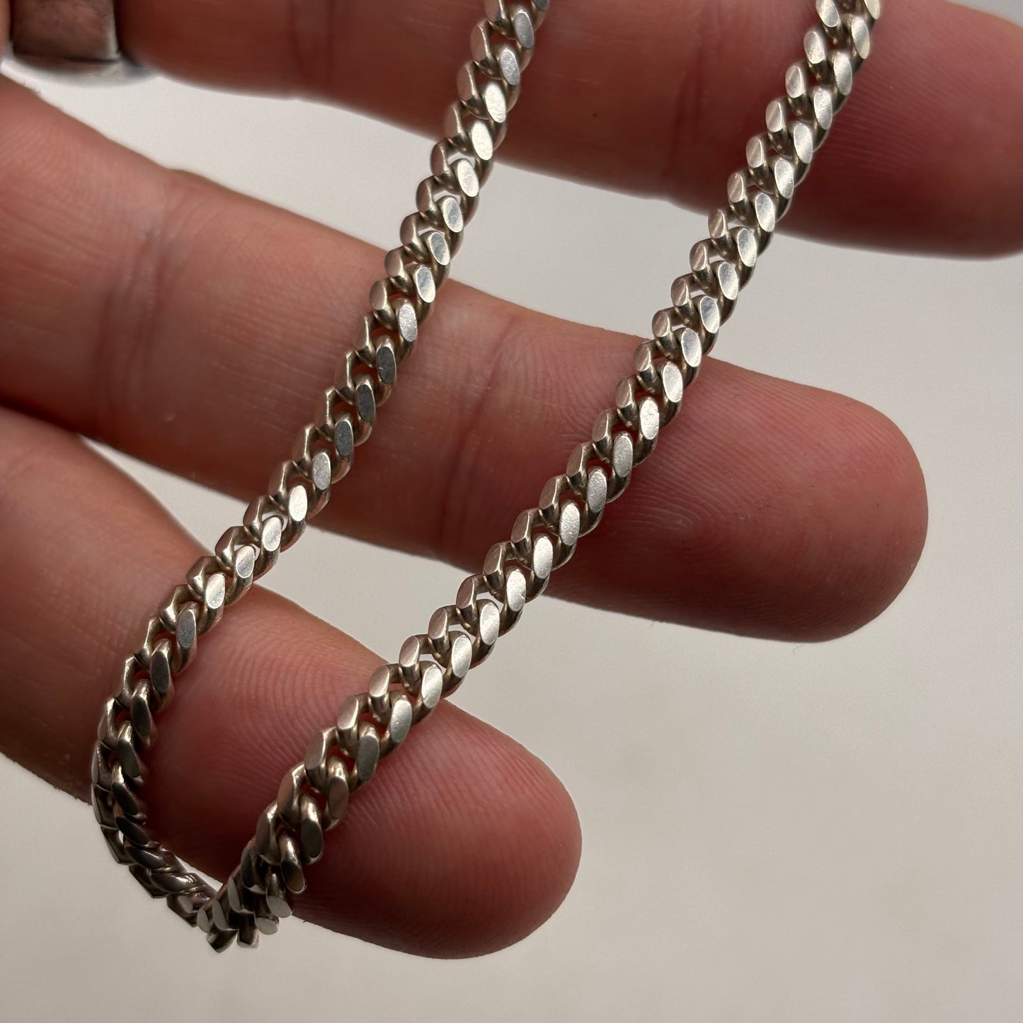 Silver 8” Curb Bracelet