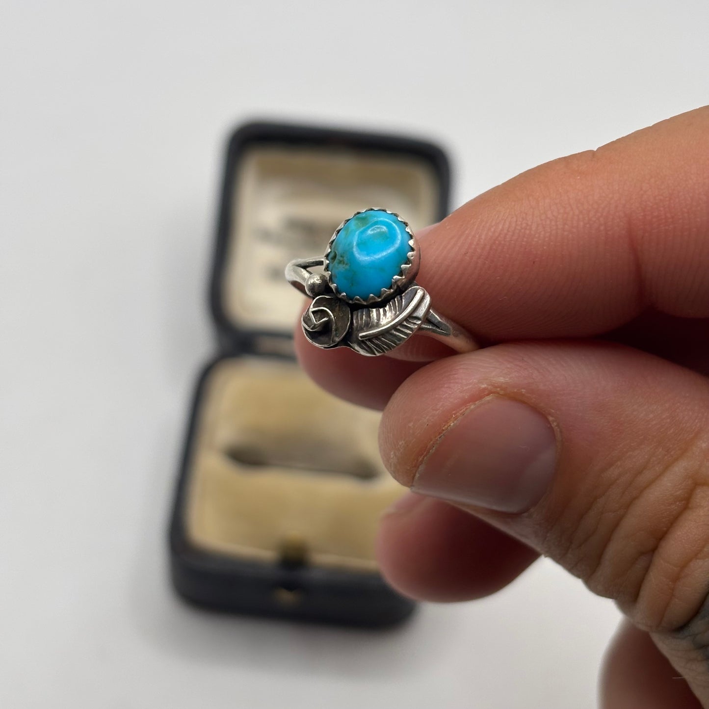 Silver Native American Turquoise Ring