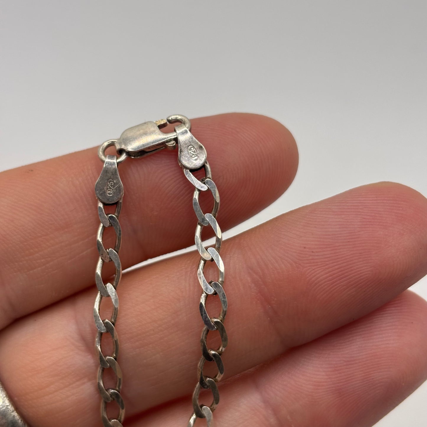 Silver 20” Curb Chain