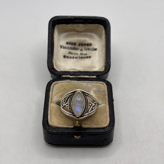 Silver Moonstone Ring (O)