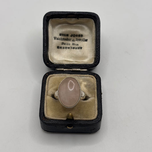 Silver Rose Quartz Ring (N)