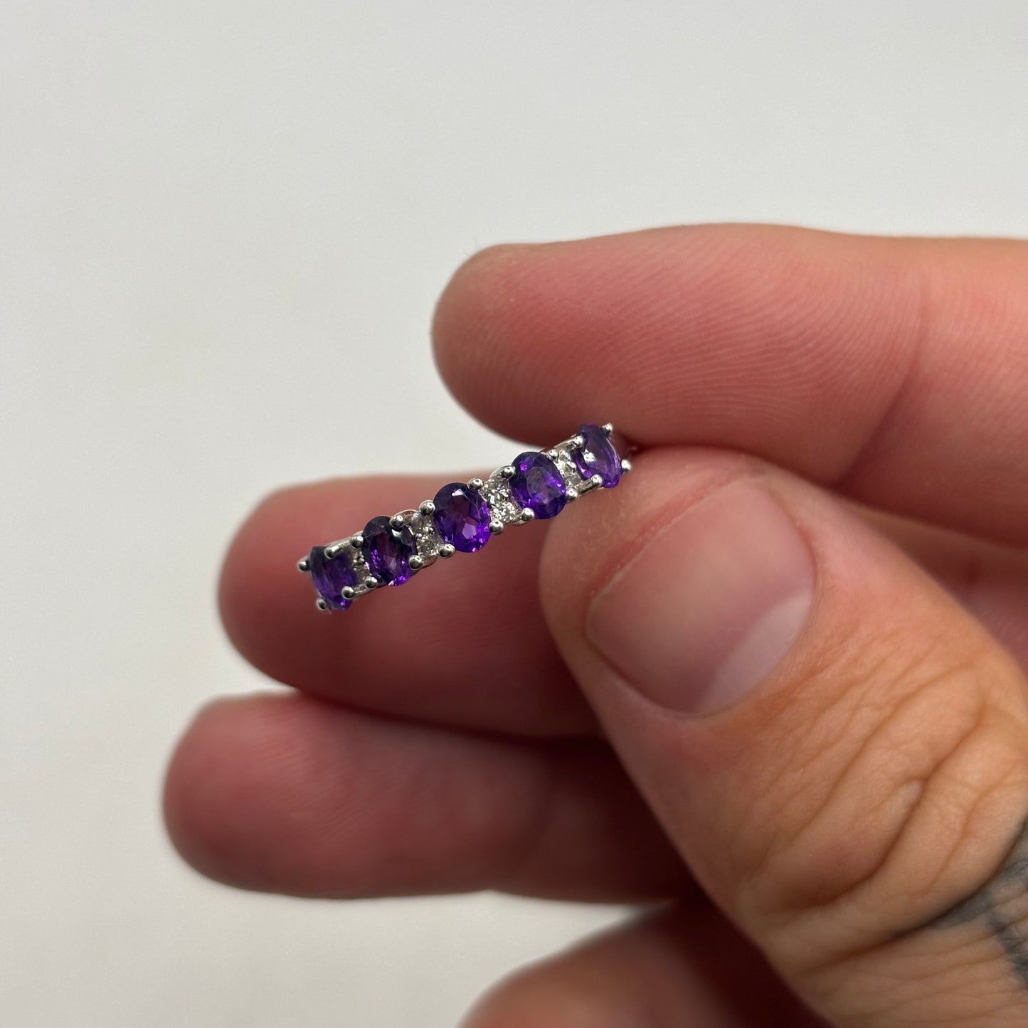 Silver Amethyst Ring (O)