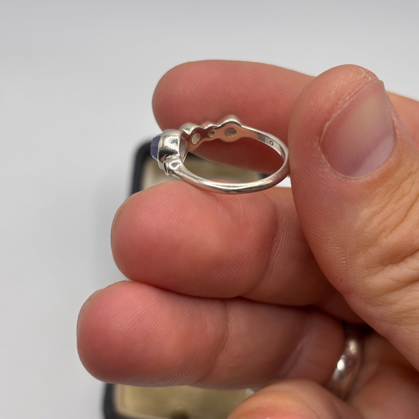 Silver Monica Vinader Ring (L)