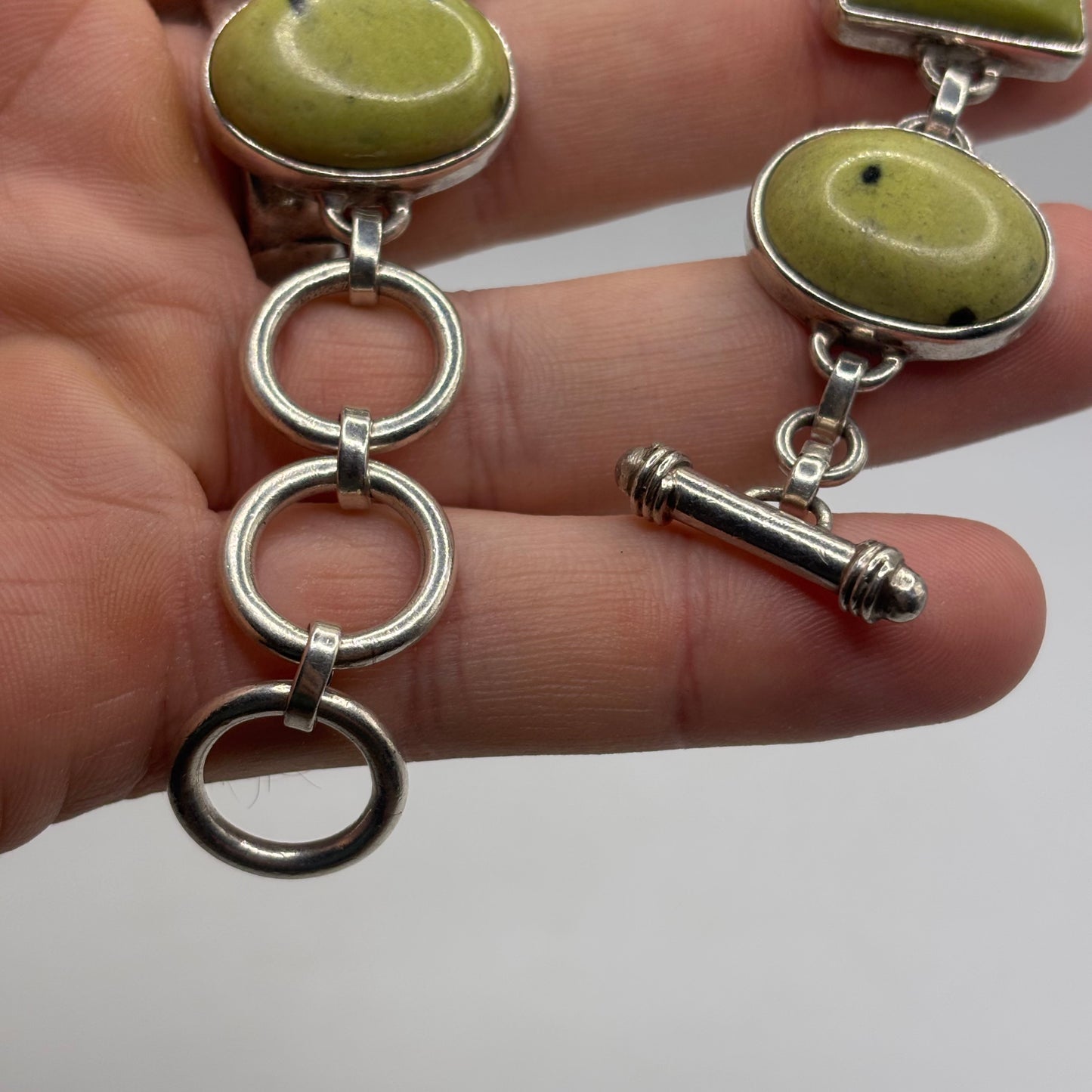 Silver 6”-7.5” Serpentine Bracelet