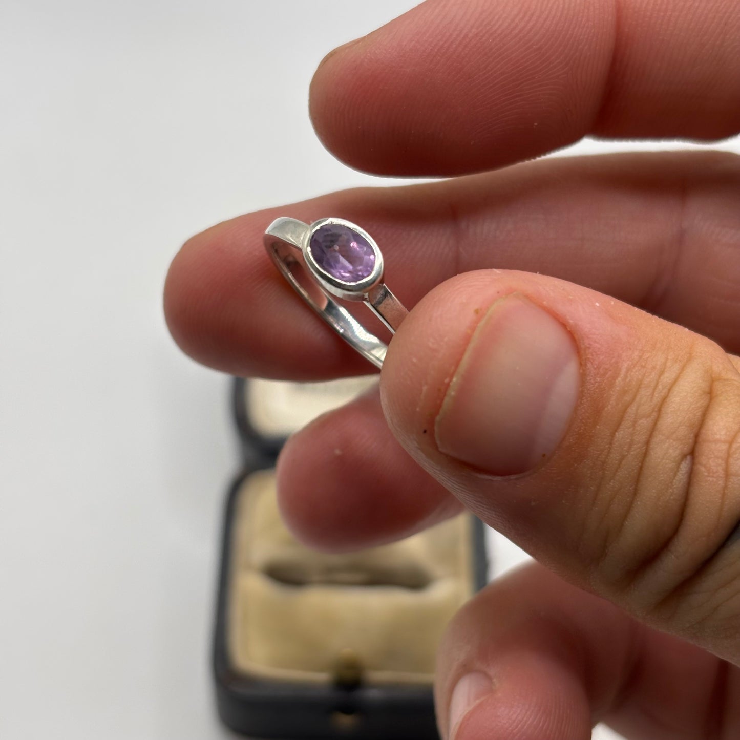Silver Amethyst Ring (N)