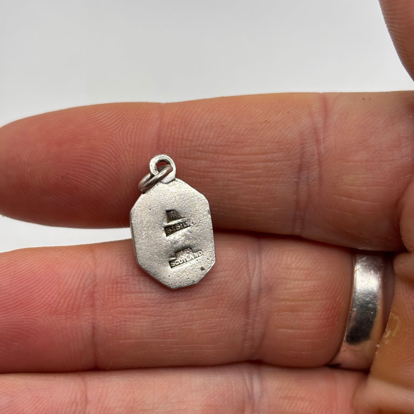 Silver Vintage Scottish Thistle Pendant