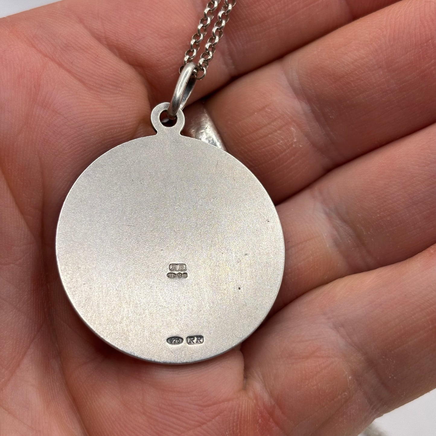 Silver Heavy St Christopher + 28” Belcher Chain