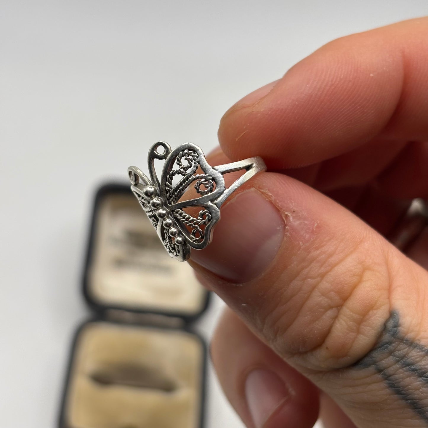 Silver Butterfly Ring