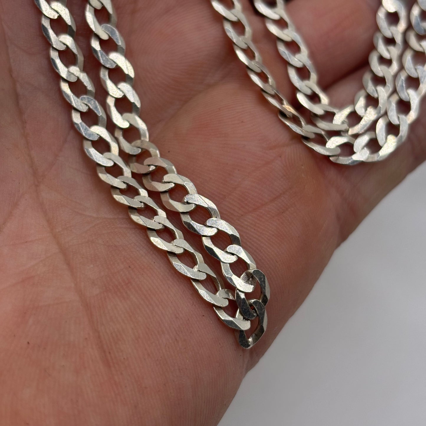 Silver 22” Curb Chain